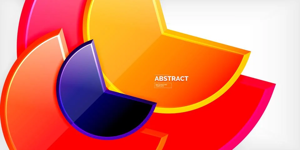 Trendy round shapes with triangular angle design element. Vector Illustration Stockillustratie