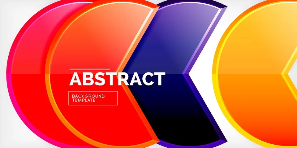 Trendy round shapes with triangular angle design element. Vector Illustration 스톡 일러스트