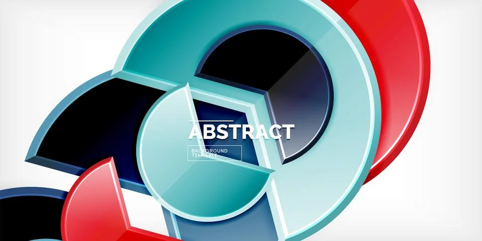 Trendy round shapes with triangular angle design element. Vector Illustration 스톡 일러스트