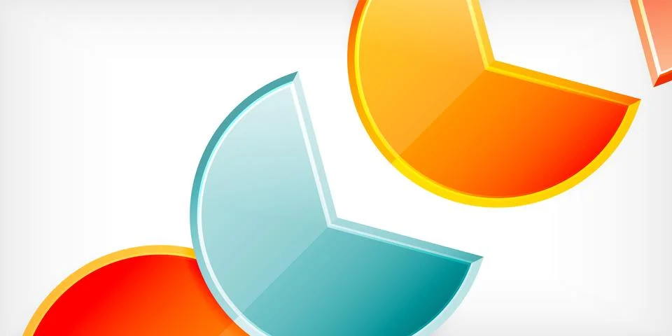 Trendy round shapes with triangular angle design element. Vector Illustration Stock Illustration