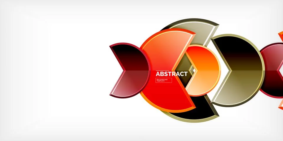 Trendy round shapes with triangular angle design element. Vector Illustration Illustrazione stock