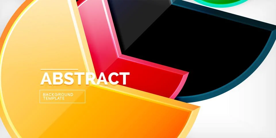 Trendy round shapes with triangular angle design element. Vector Illustration Illustrazione stock