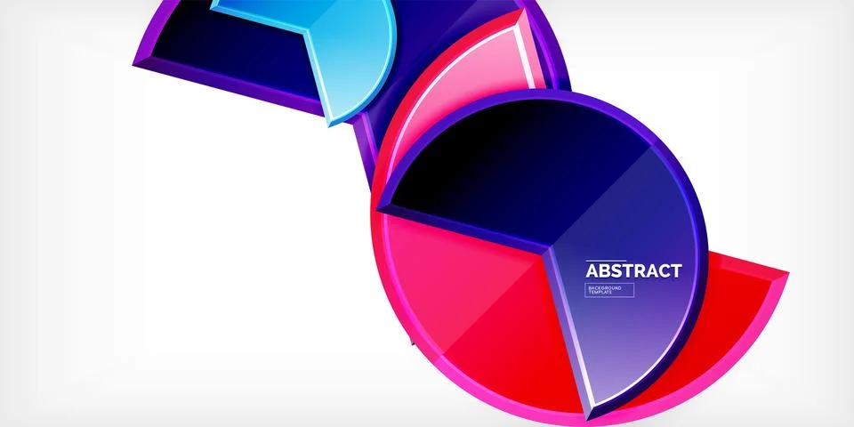 Trendy round shapes with triangular angle design element. Vector Illustration Ilustración de archivo