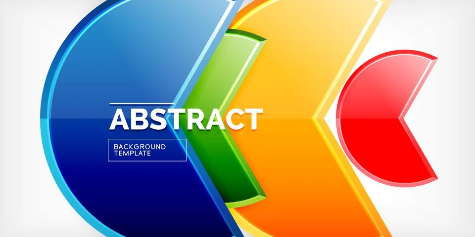 Trendy round shapes with triangular angle design element. Vector Illustration Stock Illustration
