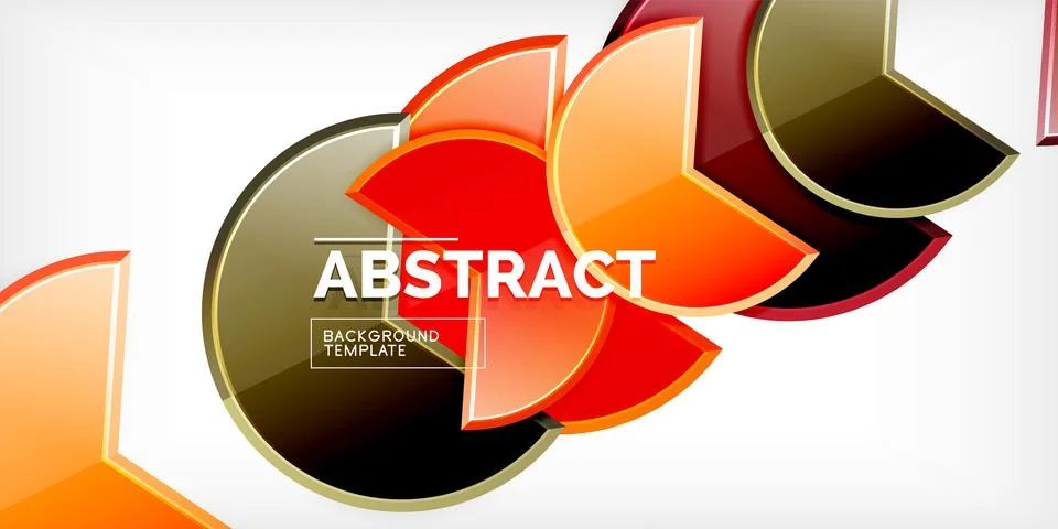 Trendy round shapes with triangular angle design element. Vector Illustration Illustrazione stock