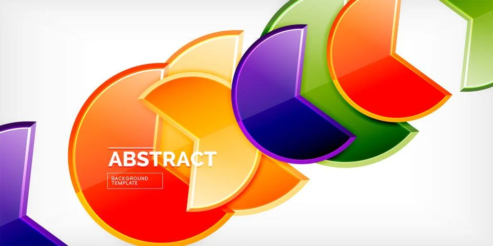 Trendy round shapes with triangular angle design element. Vector Illustration Stockillustratie