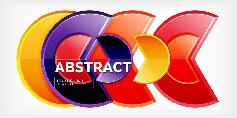 Trendy round shapes with triangular angle design element. Vector Illustration Stockillustratie