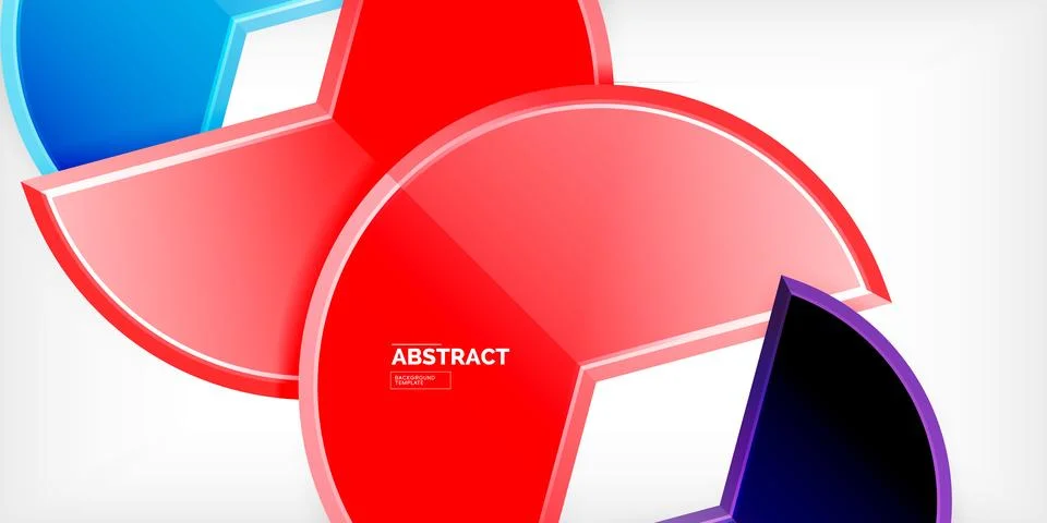 Trendy round shapes with triangular angle design element. Vector Illustration Ilustração Stock