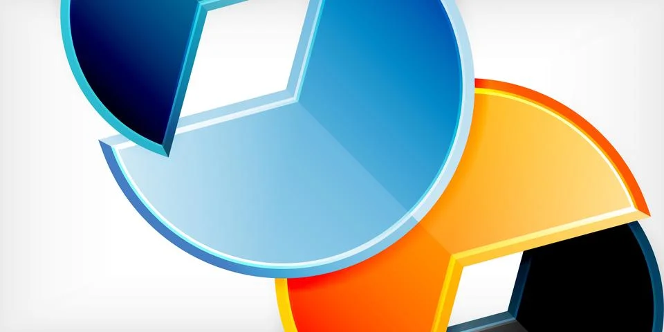 Trendy round shapes with triangular angle design element. Vector Illustration 스톡 일러스트