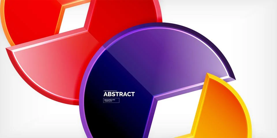Trendy round shapes with triangular angle design element. Vector Illustration Illustrazione stock