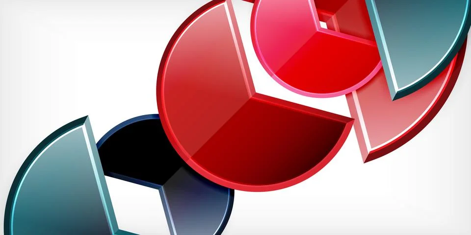 Trendy round shapes with triangular angle design element. Vector Illustration Stock Illustration