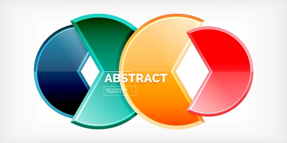 Trendy round shapes with triangular angle design element. Vector Illustration Stock Illustration