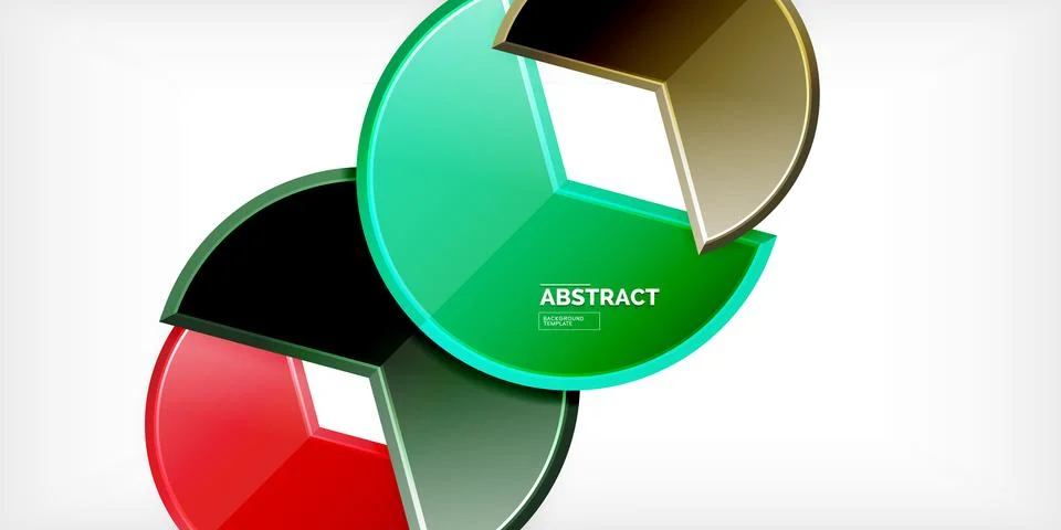 Trendy round shapes with triangular angle design element. Vector Illustration Ilustración de archivo
