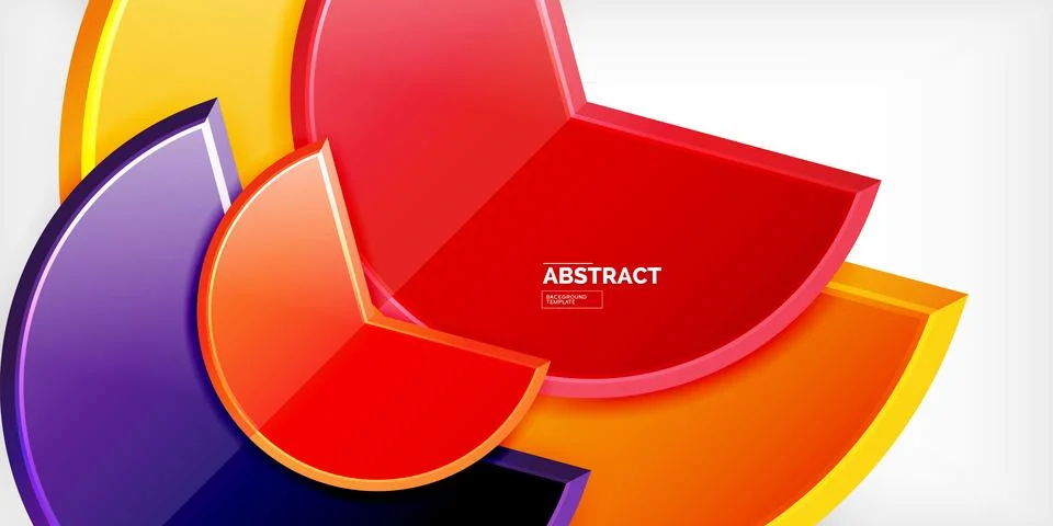 Trendy round shapes with triangular angle design element. Vector Illustration Stockillustratie