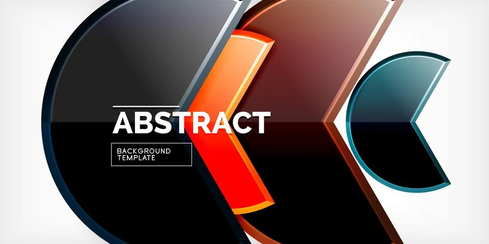 Trendy round shapes with triangular angle design element. Vector Illustration 스톡 일러스트