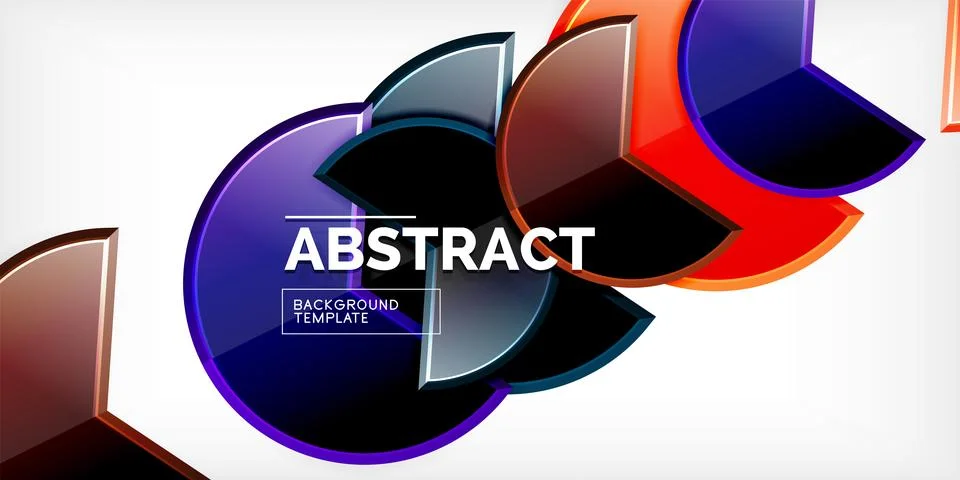 Trendy round shapes with triangular angle design element. Vector Illustration 스톡 일러스트