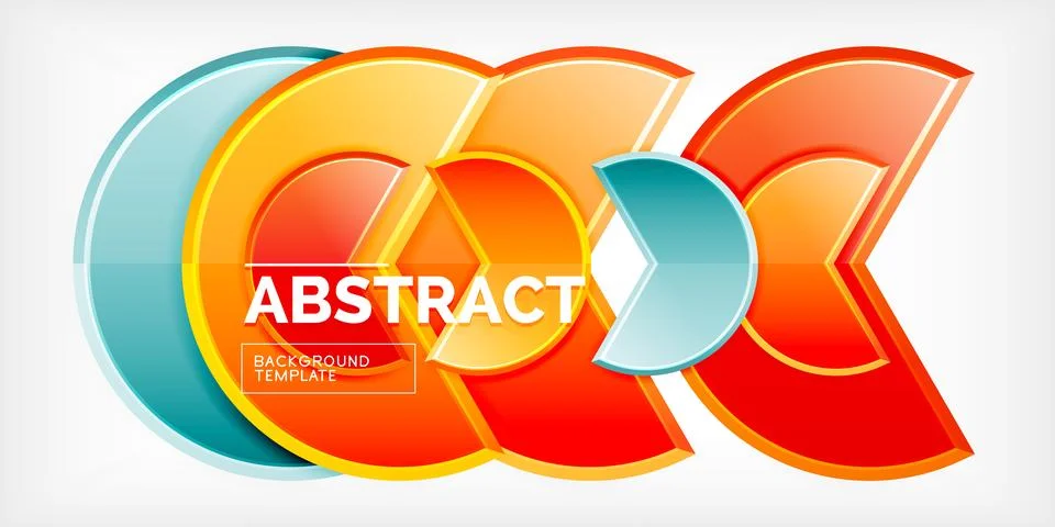 Trendy round shapes with triangular angle design element. Vector Illustration Stock Illustration
