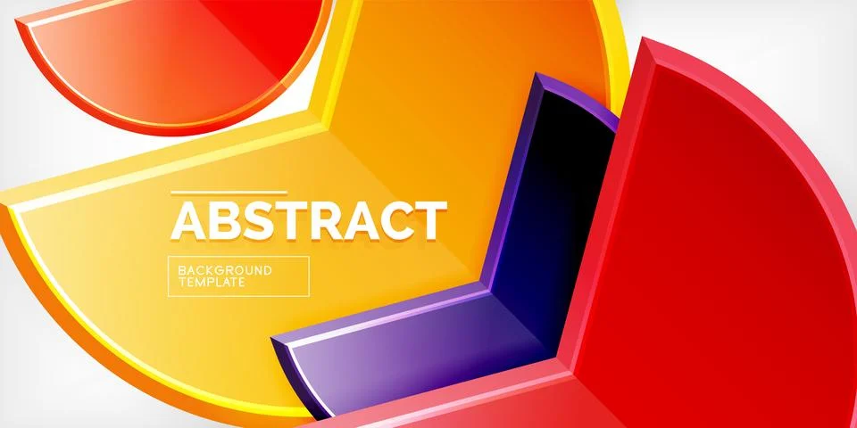 Trendy round shapes with triangular angle design element. Vector Illustration Stockillustratie