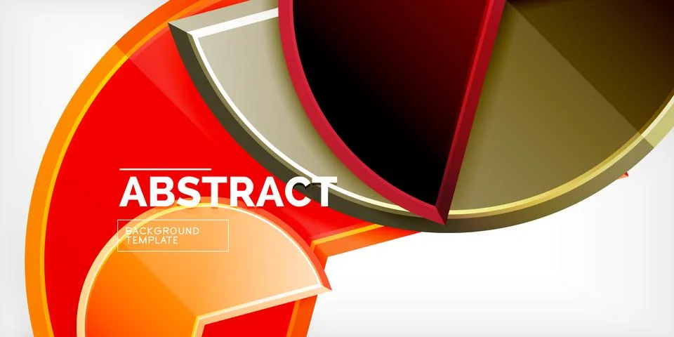 Trendy round shapes with triangular angle design element. Vector Illustration Stockillustratie