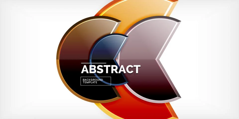 Trendy round shapes with triangular angle design element. Vector Illustration 库存插图