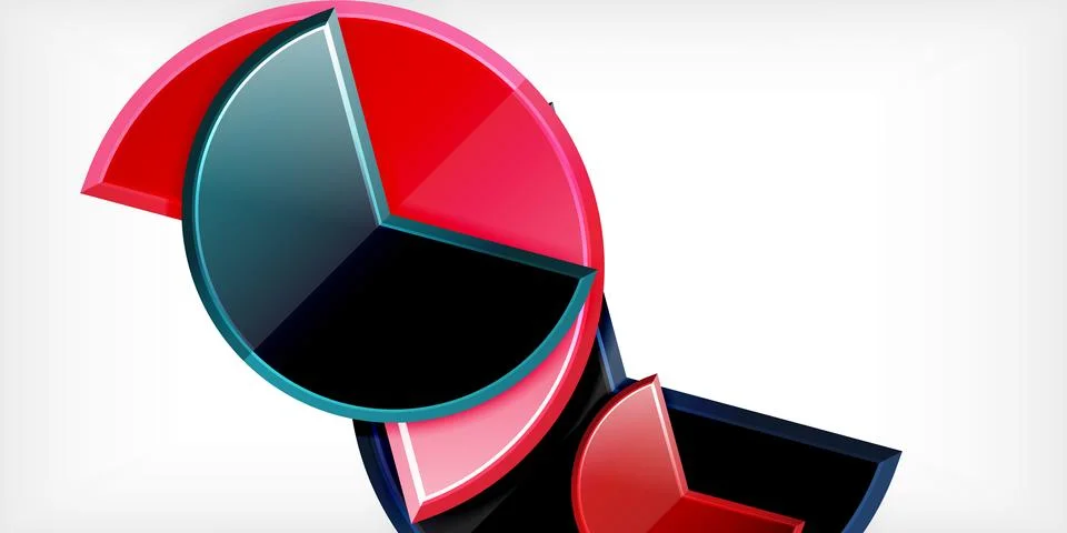 Trendy round shapes with triangular angle design element. Vector Illustration Illustrazione stock