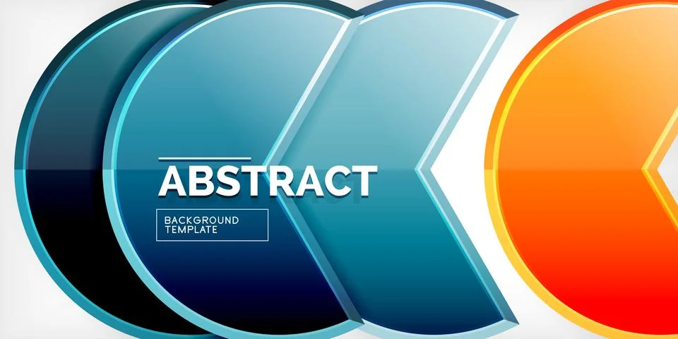 Trendy round shapes with triangular angle design element. Vector Illustration Stock Illustration