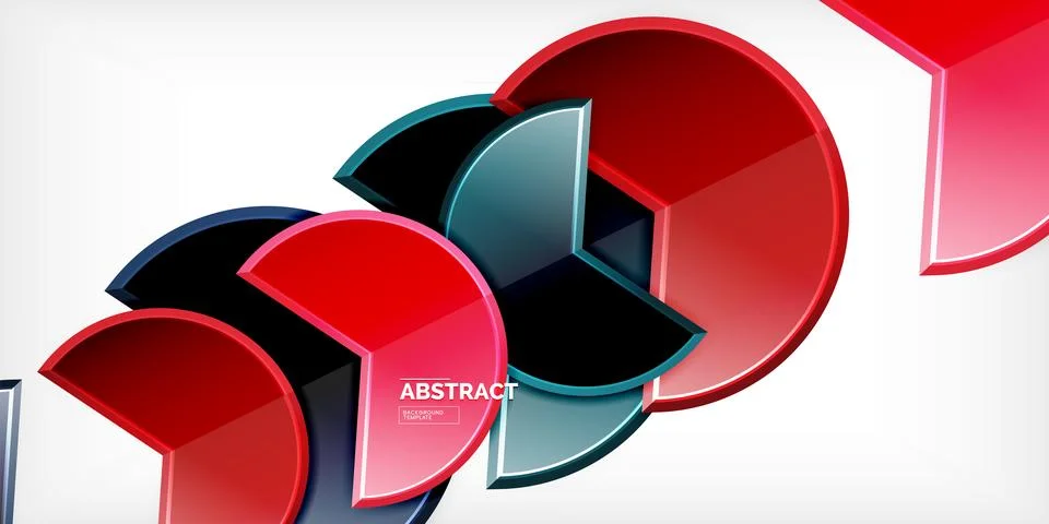 Trendy round shapes with triangular angle design element. Vector Illustration イラスト素材