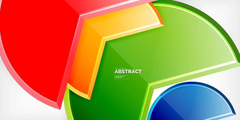 Trendy round shapes with triangular angle design element. Vector Illustration Illustrazione stock