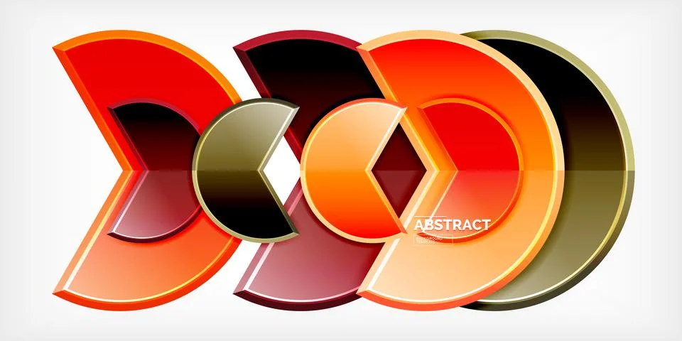 Trendy round shapes with triangular angle design element. Vector Illustration 스톡 일러스트