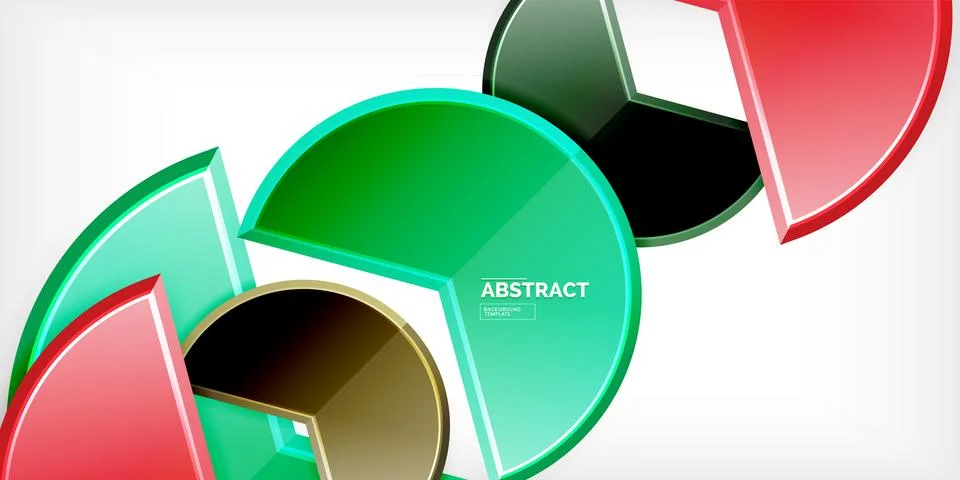 Trendy round shapes with triangular angle design element. Vector Illustration Stockillustratie