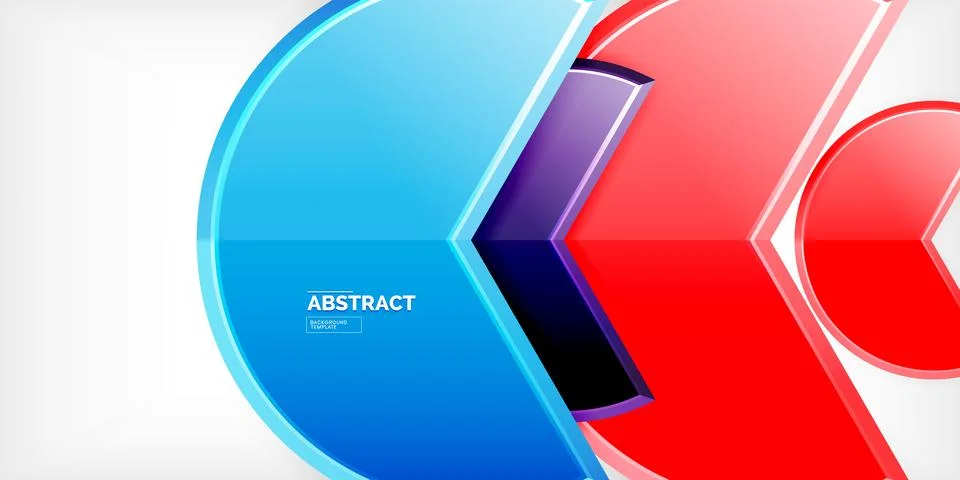 Trendy round shapes with triangular angle design element. Vector Illustration Stockillustratie