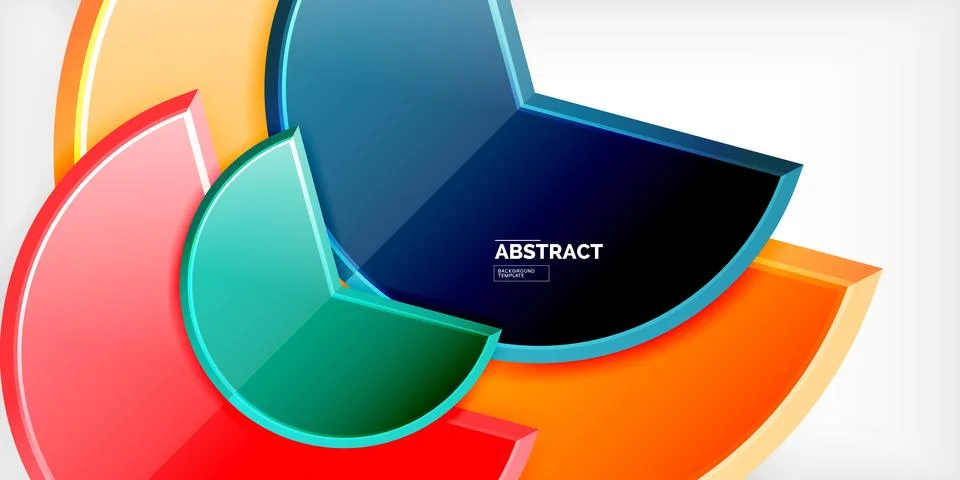 Trendy round shapes with triangular angle design element. Vector Illustration Ilustración de archivo
