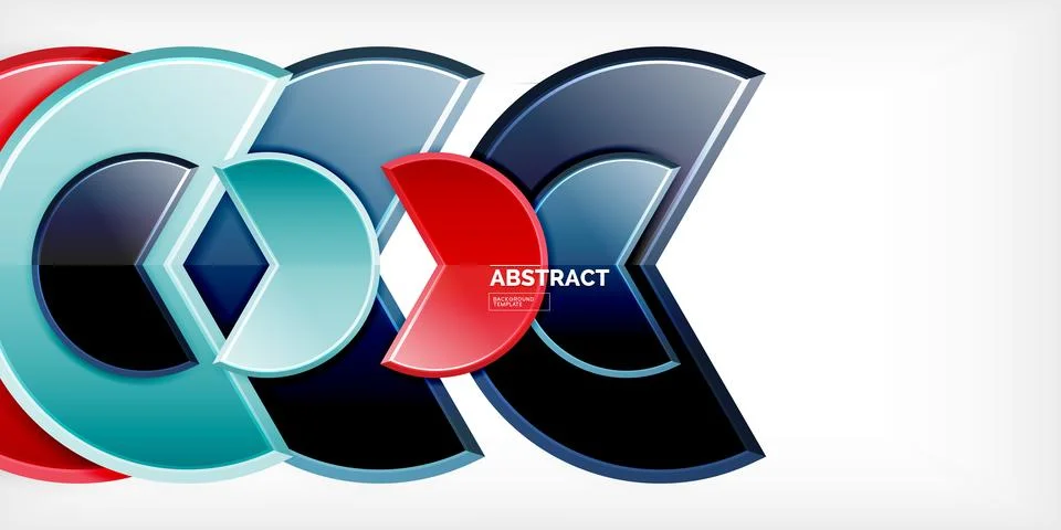 Trendy round shapes with triangular angle design element. Vector Illustration Stock Illustration