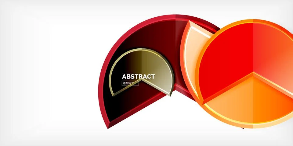 Trendy round shapes with triangular angle design element. Vector Illustration Ilustração Stock