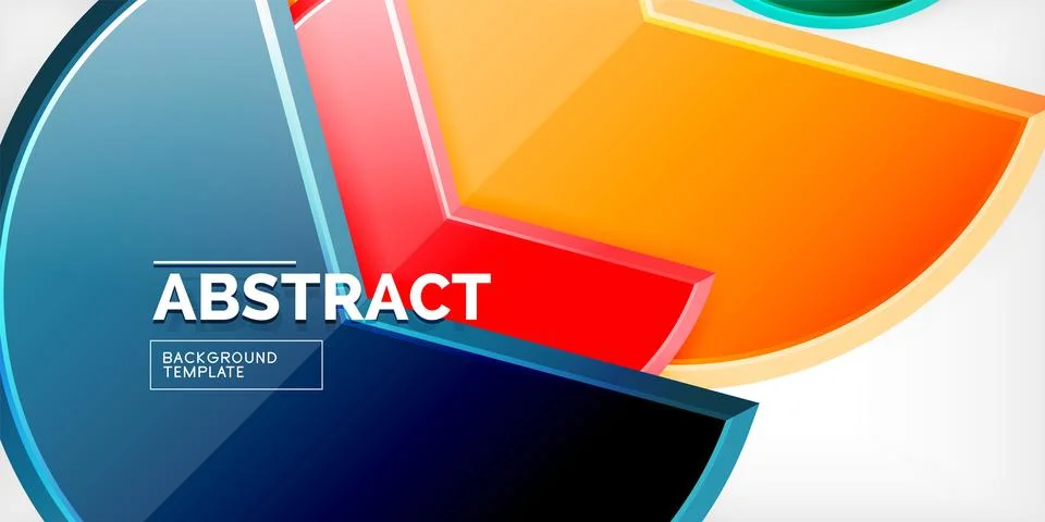 Trendy round shapes with triangular angle design element. Vector Illustration イラスト素材