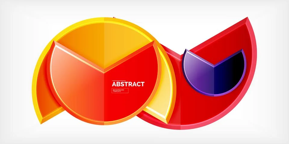 Trendy round shapes with triangular angle design element. Vector Illustration Illustrazione stock