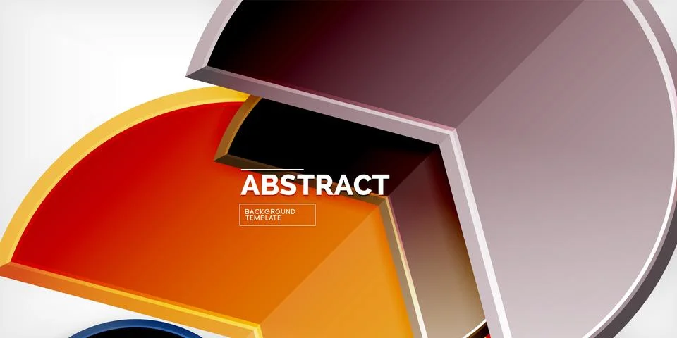 Trendy round shapes with triangular angle design element. Vector Illustration Ilustração Stock