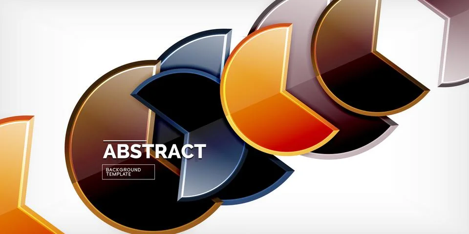 Trendy round shapes with triangular angle design element. Vector Illustration 스톡 일러스트