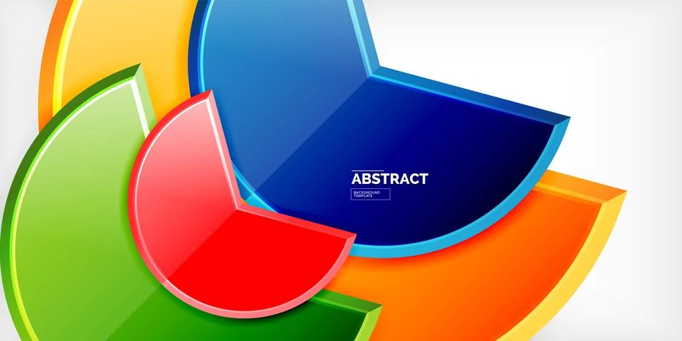 Trendy round shapes with triangular angle design element. Vector Illustration Stock Illustration