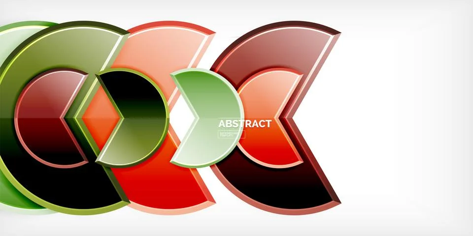 Trendy round shapes with triangular angle design element. Vector Illustration Stockillustratie