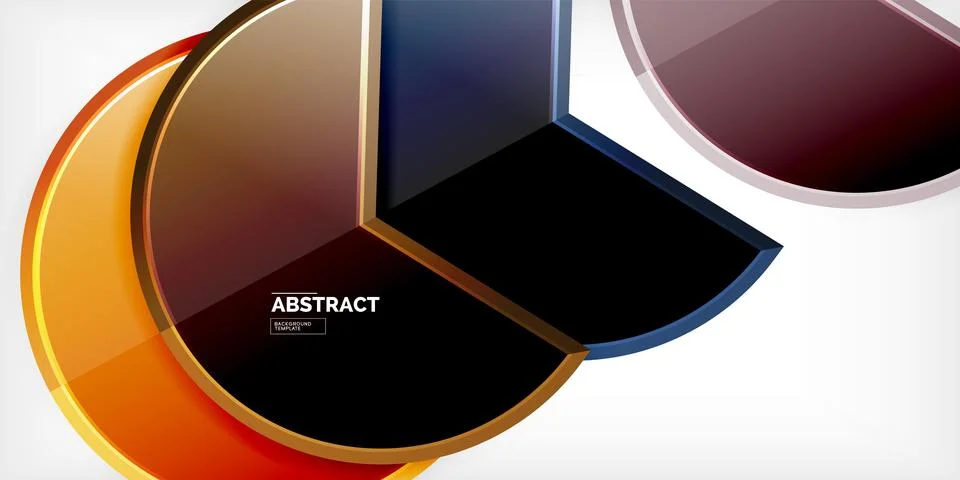 Trendy round shapes with triangular angle design element. Vector Illustration 스톡 일러스트