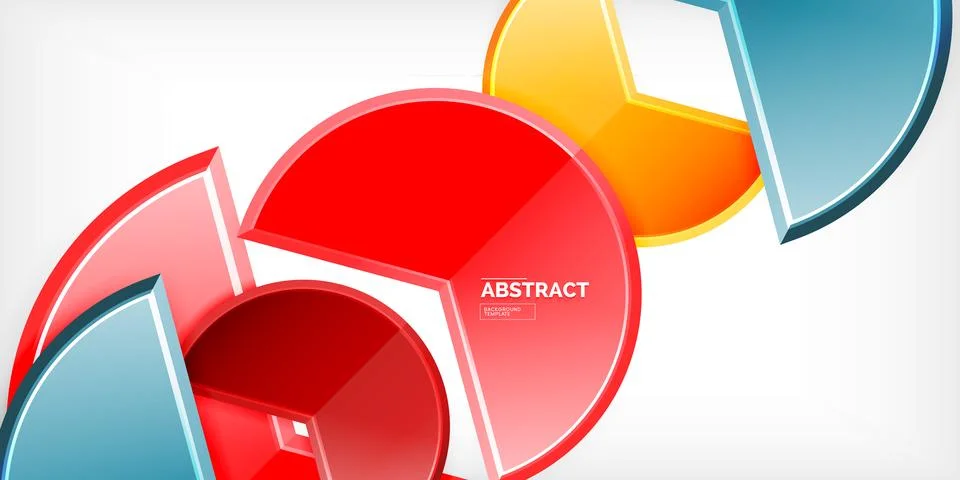 Trendy round shapes with triangular angle design element. Vector Illustration 스톡 일러스트