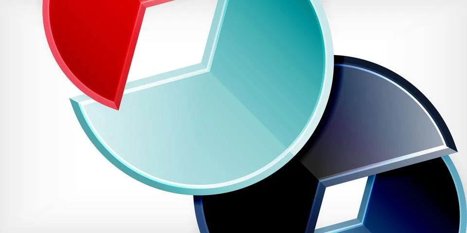 Trendy round shapes with triangular angle design element. Vector Illustration Stock Illustration