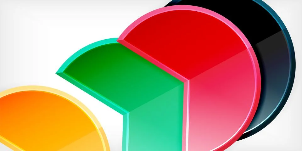 Trendy round shapes with triangular angle design element. Vector Illustration Stockillustratie