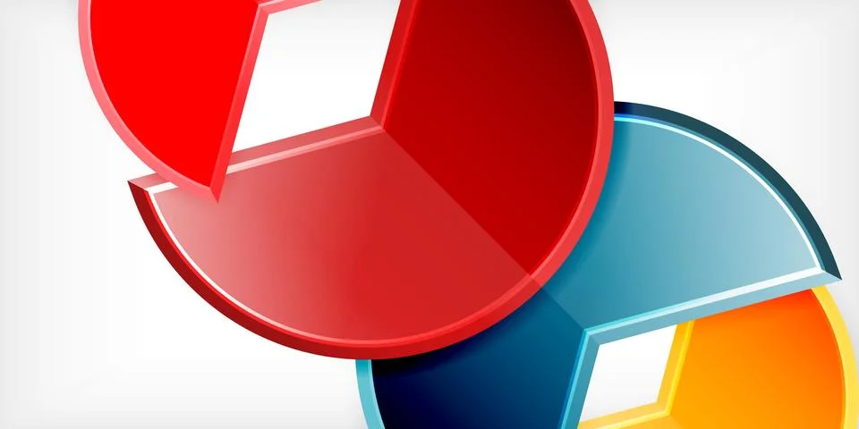Trendy round shapes with triangular angle design element. Vector Illustration 스톡 일러스트