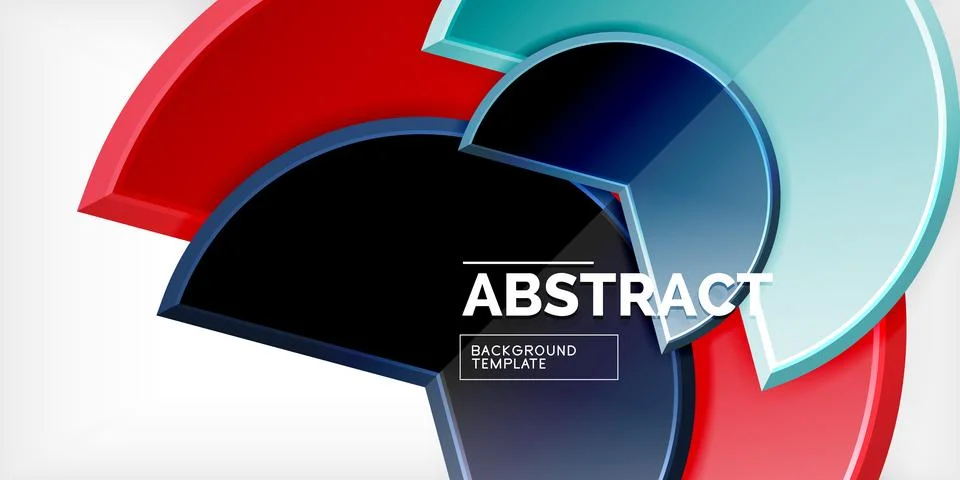 Trendy round shapes with triangular angle design element. Vector Illustration Stock Illustration