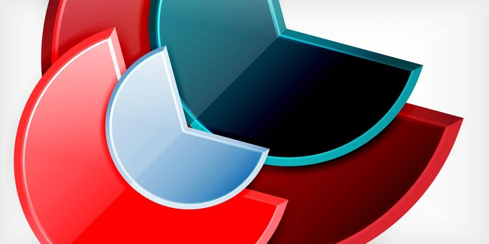Trendy round shapes with triangular angle design element. Vector Illustration イラスト素材