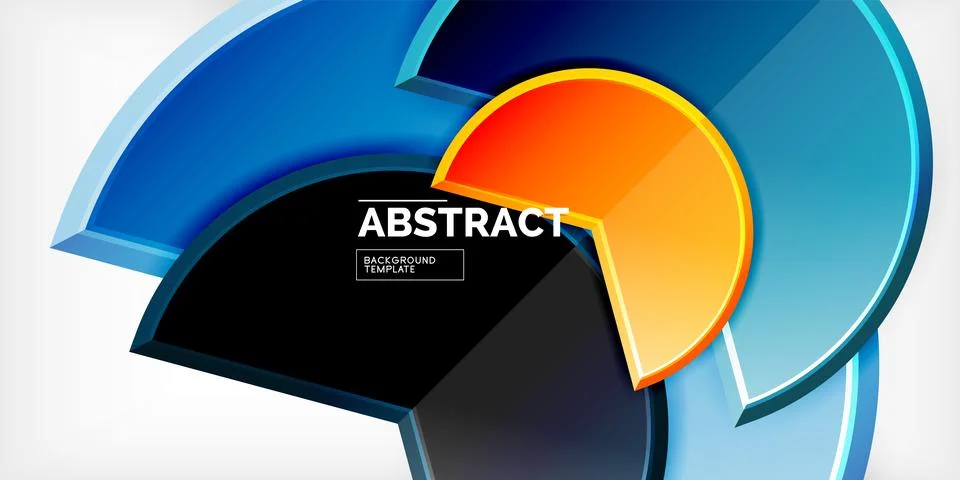 Trendy round shapes with triangular angle design element. Vector Illustration イラスト素材