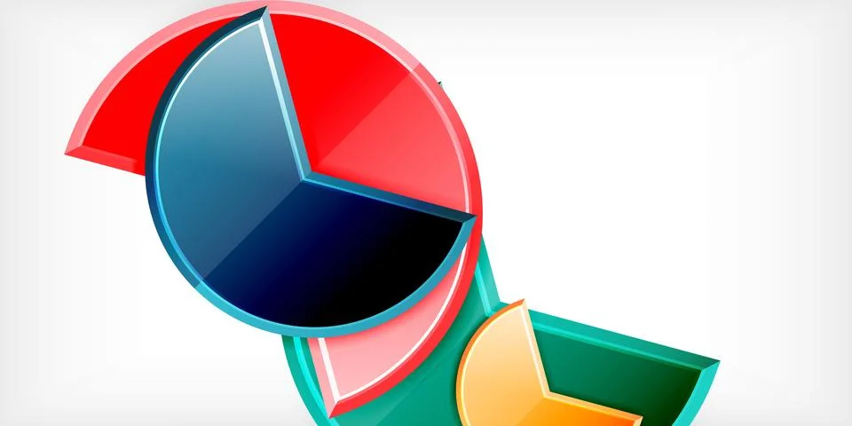 Trendy round shapes with triangular angle design element. Vector Illustration Ilustração Stock