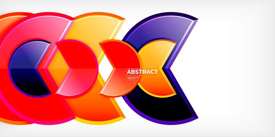 Trendy round shapes with triangular angle design element. Vector Illustration 스톡 일러스트